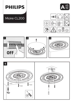 Philips kattovalaisin Moire 17W, 2700K, 1700lm - 5
