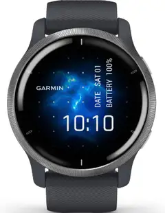 Garmin älykello Venu 2, graniitinsinen/hopea - 1