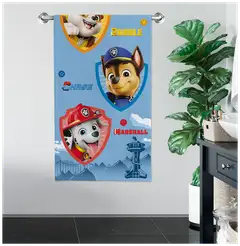 Paw Patrol lasten kylpypyyhe 70x140 cm sininen - 4