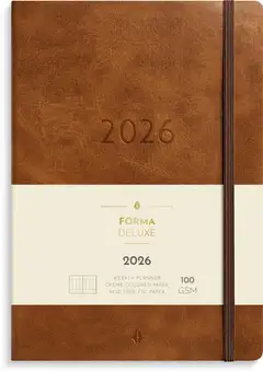 Burde Kalenteri 2026 Business Forma Deluxe ruskea - 1