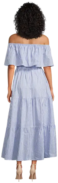 Margaux Riviera naisten mekko HYP-007 - BLUE & WHITE STRIPE - 3