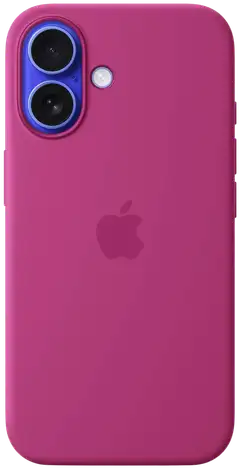 Apple iPhone 16 silikoni suojakuori  - Fuchsia - 1
