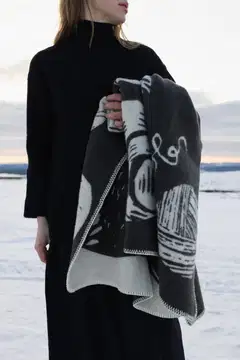 Lapuan Kankurit huopa Kissanpäivät 130x180cm harmaa - 6