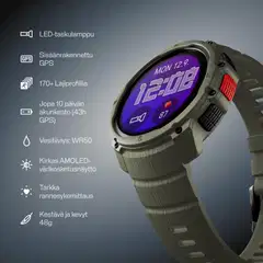 Polar urheilukello Street X Forest Green (S-L) - 8