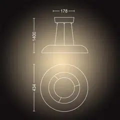 Philips Hue Amaze -riippuvalaisin 25W 2200-6500K 2900LM valkoinen - 3