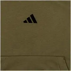 adidas miesten collegehuppari Feelcozy JE3799 - Olive strada - 3