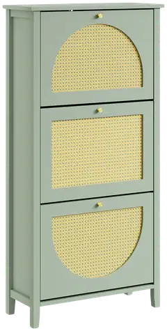 SoBuy kenkäkaappi vihreä FSR222-GR - 3