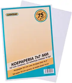 Luontevat koepaperi A3 taitettu 7x7 mm 16 arkkia - 2
