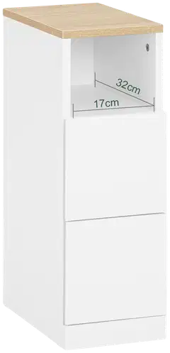 SoBuy yöpöytä valkoinen FBT149-WN - 3