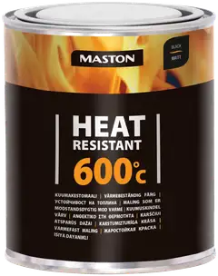 Maston kuumakestomaali 600°C musta 1 l - 1