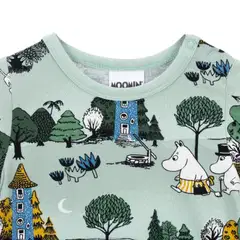 Muumi vauvojen body Kuutamoyö 593353 - vihreä - 2