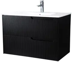 Lykke allaskaappi polar deluxe 80x46x55cm, musta - 1