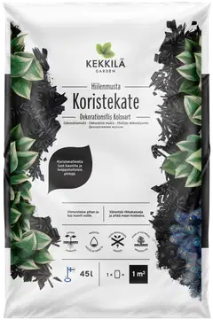 Kekkilä Koristekate hiilenmusta 45 l, lava 60 säkkiä - 2