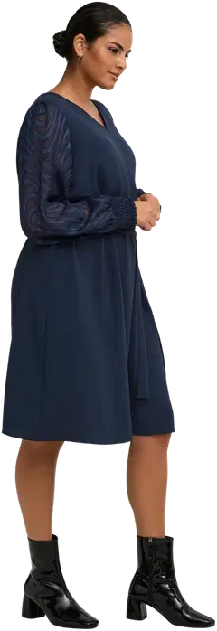 ONLY CARMAKOMA naisten mekko Carmetta - Navy Blazer - 5