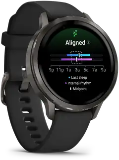 Garmin älykello Venu 4 – 41 mm, harmaa, musta silikoniranneke - 5