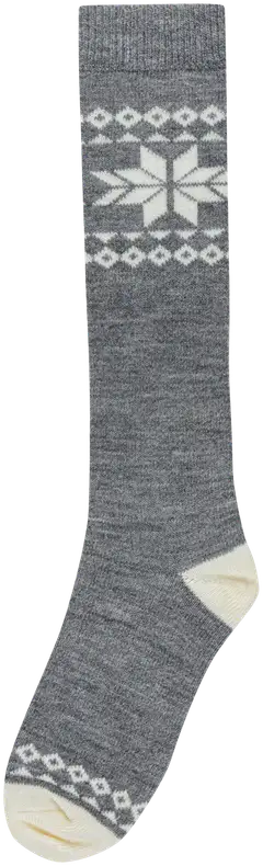 House naisten polvisukat kuvioneule 214H322516 - Grey - 1
