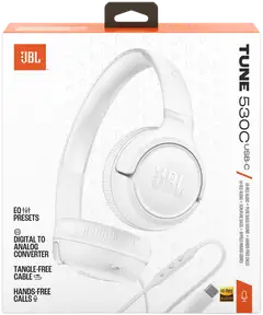 JBL langalliset sankakuulokkeet USB-C liitännällä Tune 530C valkoinen - 10