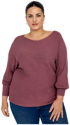 Only Carmakoma naisten neule Carnew Adaline - Rose Brown - 4