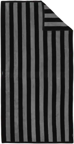 Ratia kylpypyyhe Raita 40x40mm 70x140 cm musta/harmaa - 2