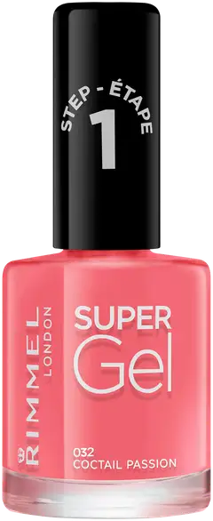 Rimmel 12ml Super Gel Nail Polish 032 Cocktail Passion kynsilakka - 1