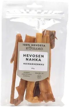 Hevosennahka koiranherkku pureskeluun 60g Koiramo - 1