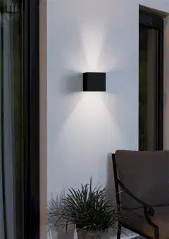 EGLO ulkoseinävalaisin BARCAROLA-E LED, 4,5W, musta, IP44 - 2