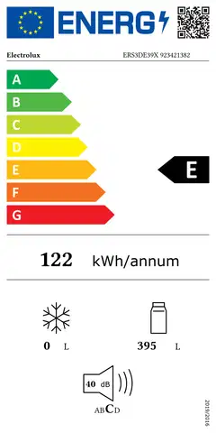 Electrolux jääkaappi ERS3DE39X teräs - 8