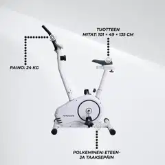 Nordcore Kuntopyörä 600 Valkoinen - 9