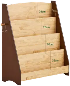 SoBuy lattiahylly luonnollinen KMB32-N - 3
