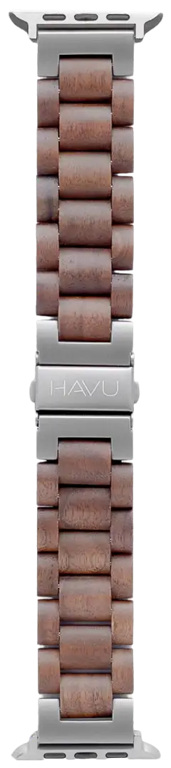 Havu Apple Watch Ultra -ranneke, pähkinäpuu (42/44/45/49 mm) - 1