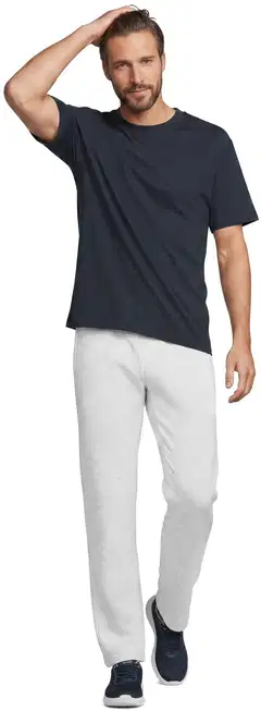 House miesten collegehousut suora lahje 202HBNOS23 - Light grey melange - 4