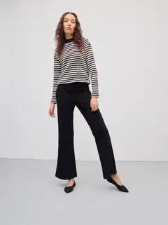 WKLY. naisten trikoopusero 213W090137 - ECRU/BLACK - 6