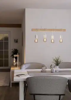 EGLO riippuvalaisin Townshend 4-os. valk/puu - 3