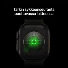 Apple Watch Ultra 4 GPS + Cellular 49 mm:n musta titaanikuori ja läpikuultavanmusta Ocean-ranneke - MJAY4KS/A - 3
