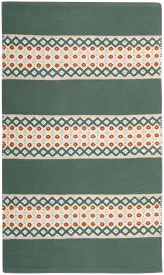 ihankotona puuvillamatto Helka 160x230 cm vihreä - 1