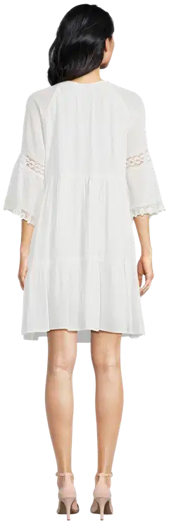 Margaux Riviera naisten lyhyt pitsimekko SDL-02 - WHITE - 3