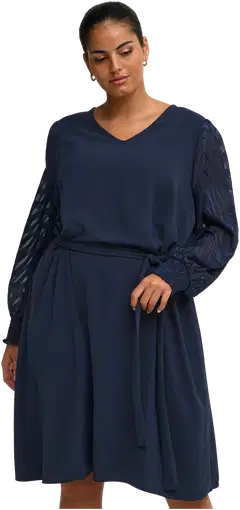 ONLY CARMAKOMA naisten mekko Carmetta - Navy Blazer - 3