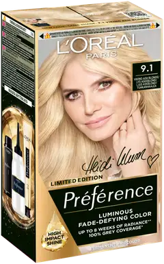 L'Oréal Paris Préférence Kestoväri Hiuksille normaaleille hiuksille 9.1 Viking Ash Blonde 1 pc - 2