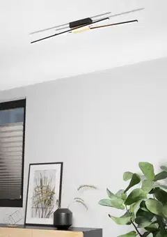 EGLO Kattovalaisin Panagria led 2x13W 93,5x7,5cm musta/puu - 6