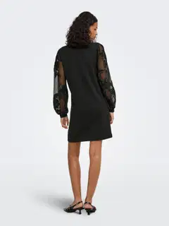 JDY naisten mekko Jdyfairview - Black CASA LACE SLEEVE - 5