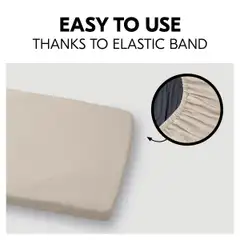 Hauck lakana matkasänkyyn Travel 60x120 cm beige - 9