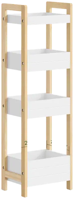 SoBuy säilytyshylly valkoinen FRG226-H-WN - 3