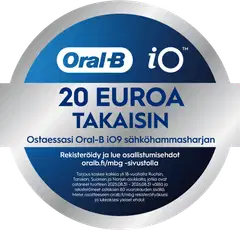 Oral-B iO 9 Black & Rose sähköhammasharjat, 3 vaihtoharjaa, 1 lataava matkakotelo - 10