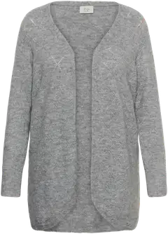 From Lou naisten pluskoon neuletakki Flanna - Grey Melange - 1