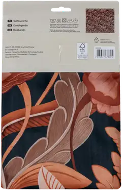 House suihkuverho Vivien 180x200 cm musta/ ruskea/ roosa - 2