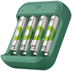 GP Recyko akkulaturi B423 sis. 4kpl AAA 850mAh NiMH akut - 2