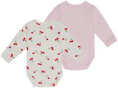Ciraf vauvojen body Kirsikka 250B260450 2-pack - 11-0103tcx egret - 2