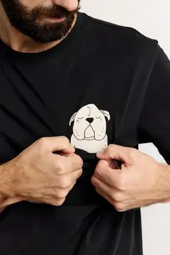 Finlayson miesten t-paita Koiruuksia - BLACK - 5