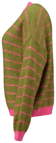 Hailys naisten neule Ke44rry - avocado/pink stripe - 2