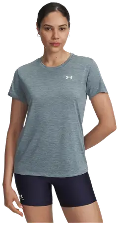Under Armour naisten lyhythihainen treenipaita Tech SSC Twist 1384230 - Jasper Blue - 3